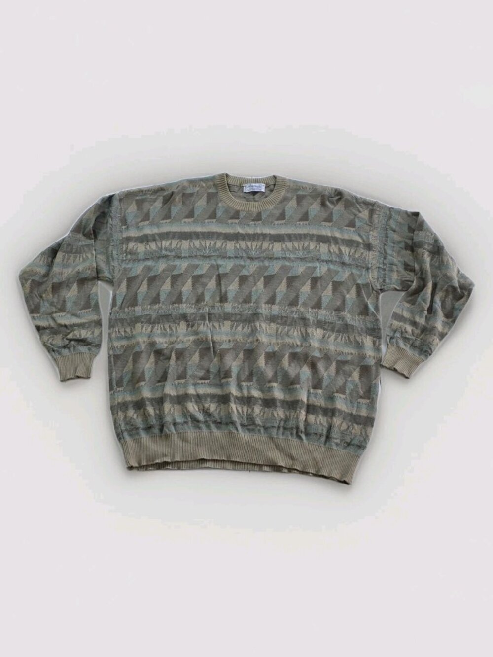 Avanzata For Harry Rosen Sweater Men XXL Grandpa Abstract 90s Old Money Academia